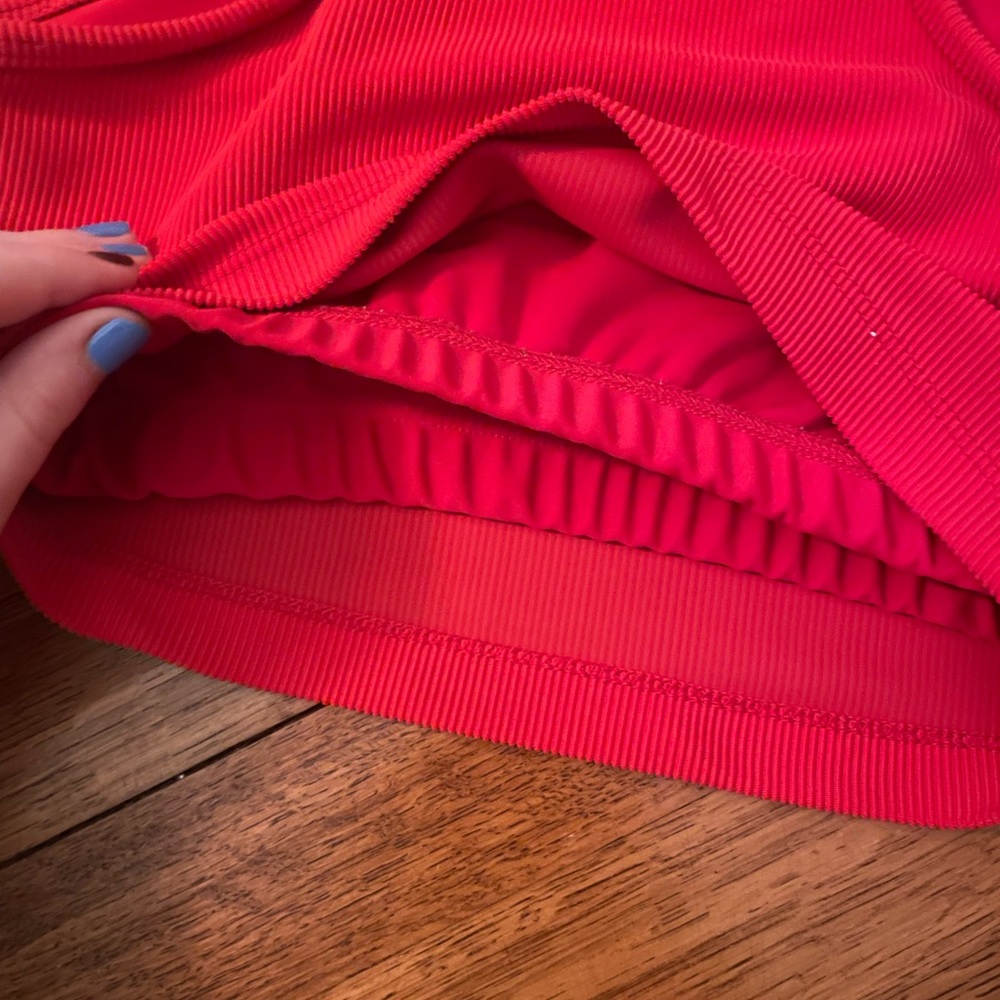 Beach Riot Bold Red Ribbed Top - Picture 4 of 4